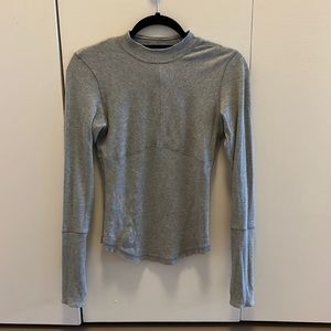 FP Movement Mock Neck Laura Ribbed Long Sleeve Top